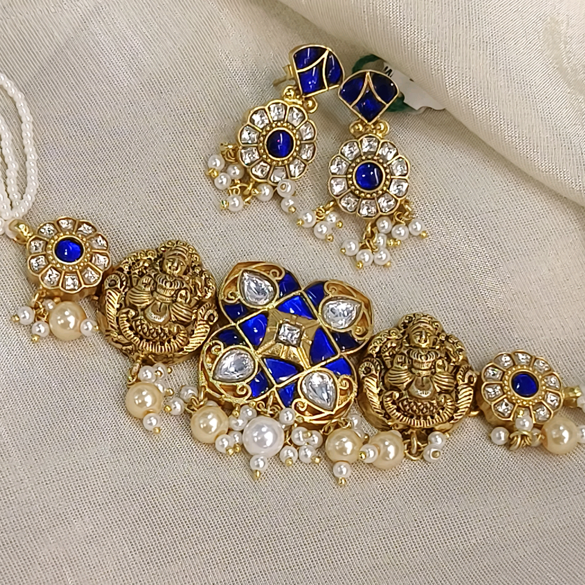 Gharana Temple Work Choker Set